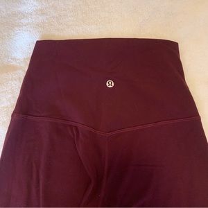 Lululemon Align 28” Super High Rise Leggings Maroon